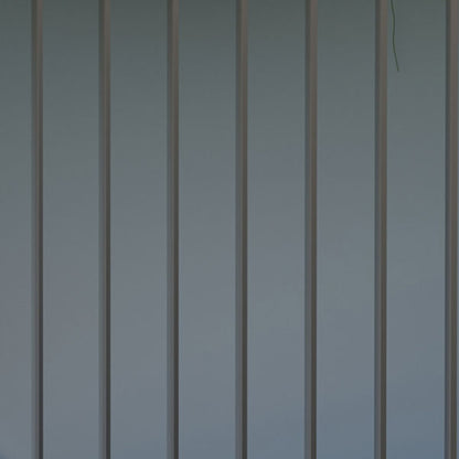 Galvanized Steel Firewood Shed Log Storage Shelter with Sloped Roof for Garden Terrace Outdoor 185x84x133.5/148.5 cm Gray