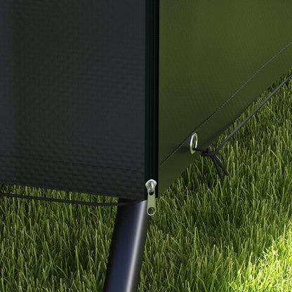 Garden Swing Protective Cover Waterproof Tarp 2.15L x 1.55W x 1.5H m PE Black