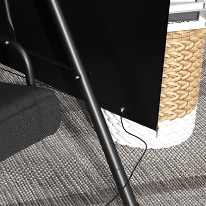 Garden Swing Protective Cover Waterproof Tarp 2.15L x 1.55W x 1.5H m PE Black