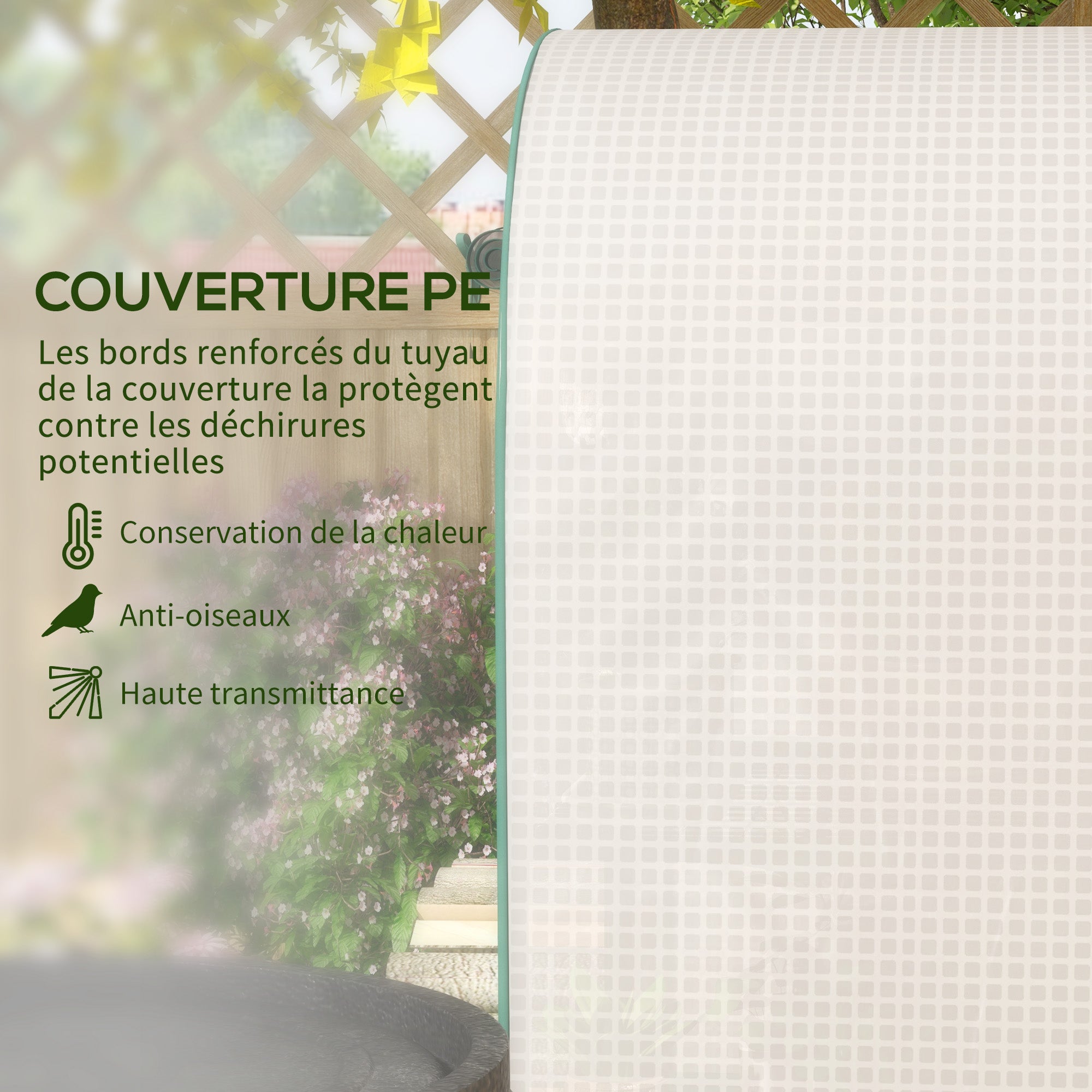 4-Tier PE Garden Greenhouse with Shelves, Balcony Greenhouse, Reinforced 130 g/m² Tarpaulin, Steel Frame, Roll-Up Zippered Door, for Vegetables Plants Flowers, 80 x 50 x 160 cm, White