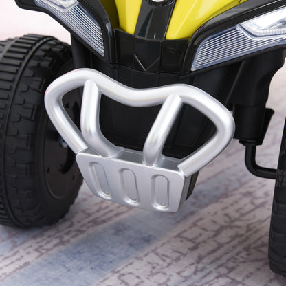 Kids Ride On Car Pedal Go Kart with Foot Push Ride-On Toy Children's Vehicle for 18-36 months Lights Music Plastic Steel Yellow 67.5 x 38 x 44 cm