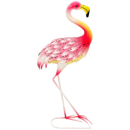 Metal Flamingo Garden Statue Flamingo Ornament for Outdoor Decor Sculpture for Lawn Patio Pond