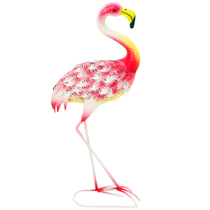 Metal Flamingo Garden Statue Flamingo Ornament for Outdoor Decor Sculpture for Lawn Patio Pond