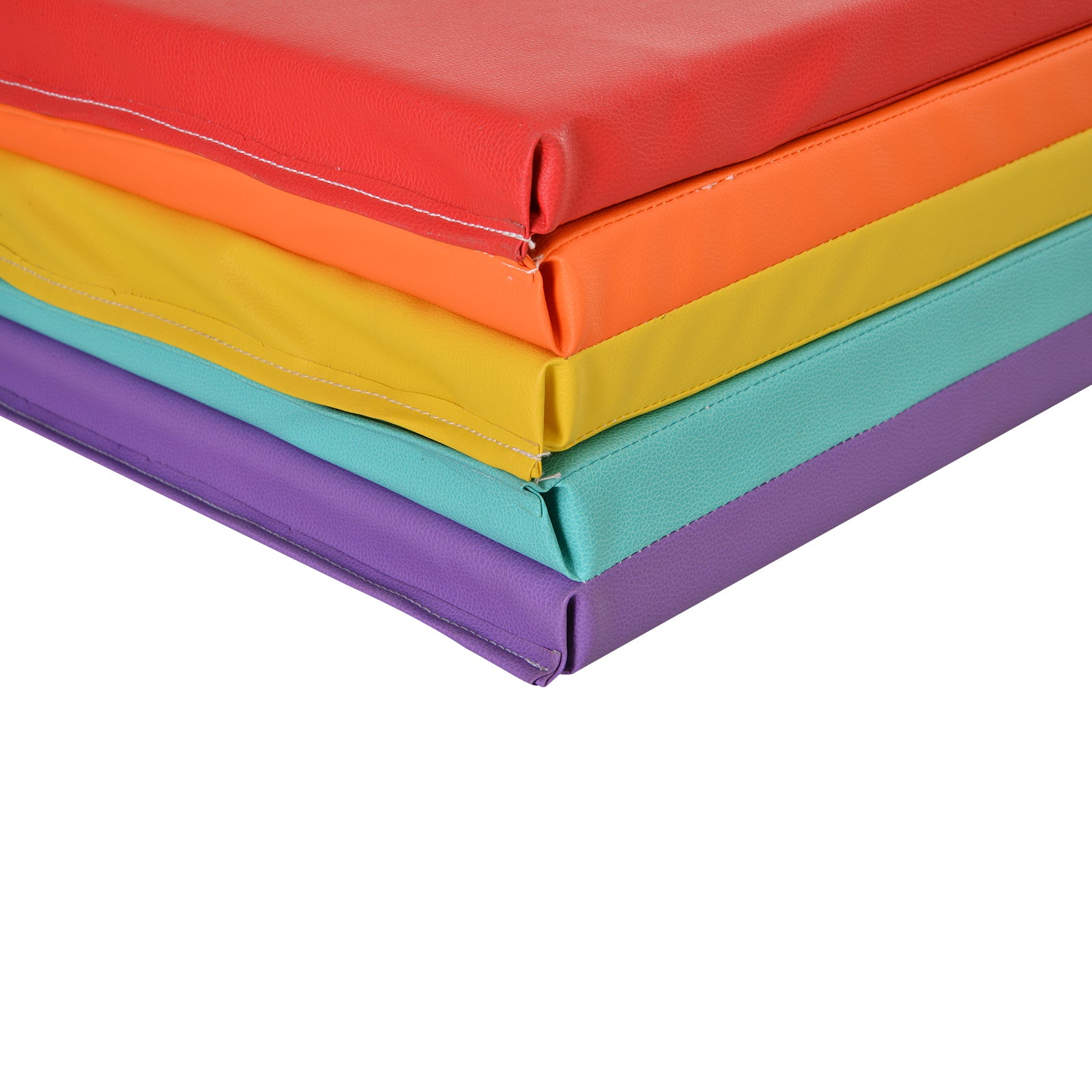 Fitness/Yoga Mat for Gym and Home, with 5 Colored Foldable Panels, EPE Padding, 195x76x3 cm