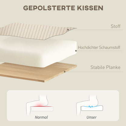 Reclining Armchair with Footstool 360° Swivel TV Armchair with Reclining Function, Corduroy Look, Relaxation Armchair for Living Room, Bedroom, Beige