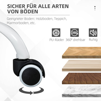 Office Chair, Ergonomic Desk Chair with Reclining Function, Footrest, Height Adjustable Computer Chair with Armrest, Swivel Chair with Linen Look, for Home Office, Gray