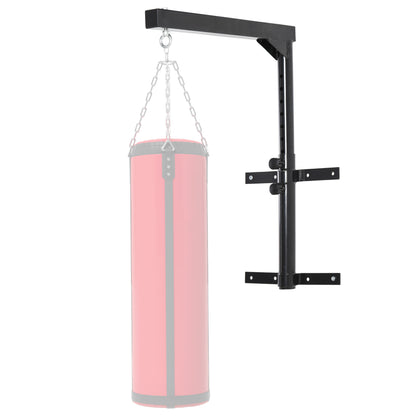 Heavy Bag Hanger Wall Mount Punching Bag Holder up to 100 kg Capacity 60-88cm height-adjustable Black