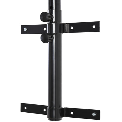 Heavy Bag Hanger Wall Mount Punching Bag Holder up to 100 kg Capacity 60-88cm height-adjustable Black