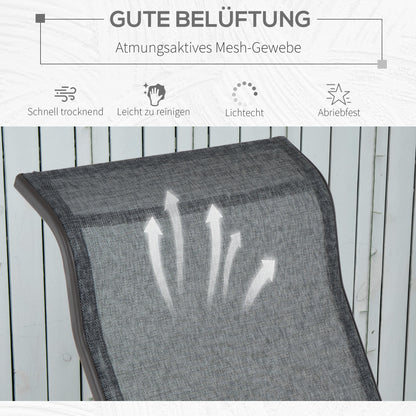Swing Chair Garden Garden Chair Relax Chair Garden Swing Garden Metal Swing Chair for Garden Terrace Balcony Texteline Gray 60 x 73 x 104 cm