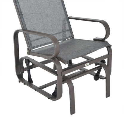 Swing Chair Garden Garden Chair Relax Chair Garden Swing Garden Metal Swing Chair for Garden Terrace Balcony Texteline Gray 60 x 73 x 104 cm