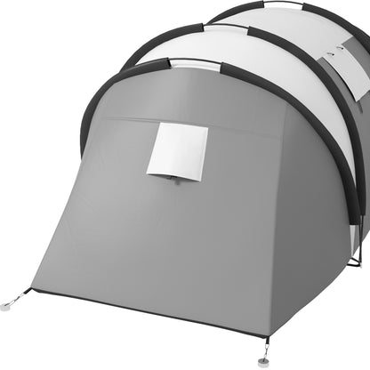 Camping Tent for 4-5 Persons, Lightly Water Repellent Family Tent with 2 Rooms, Side Door, Window, Tent with 3000mm Water Column, Tunnel Tent, Dome Tent for Camping, Travel, Garden