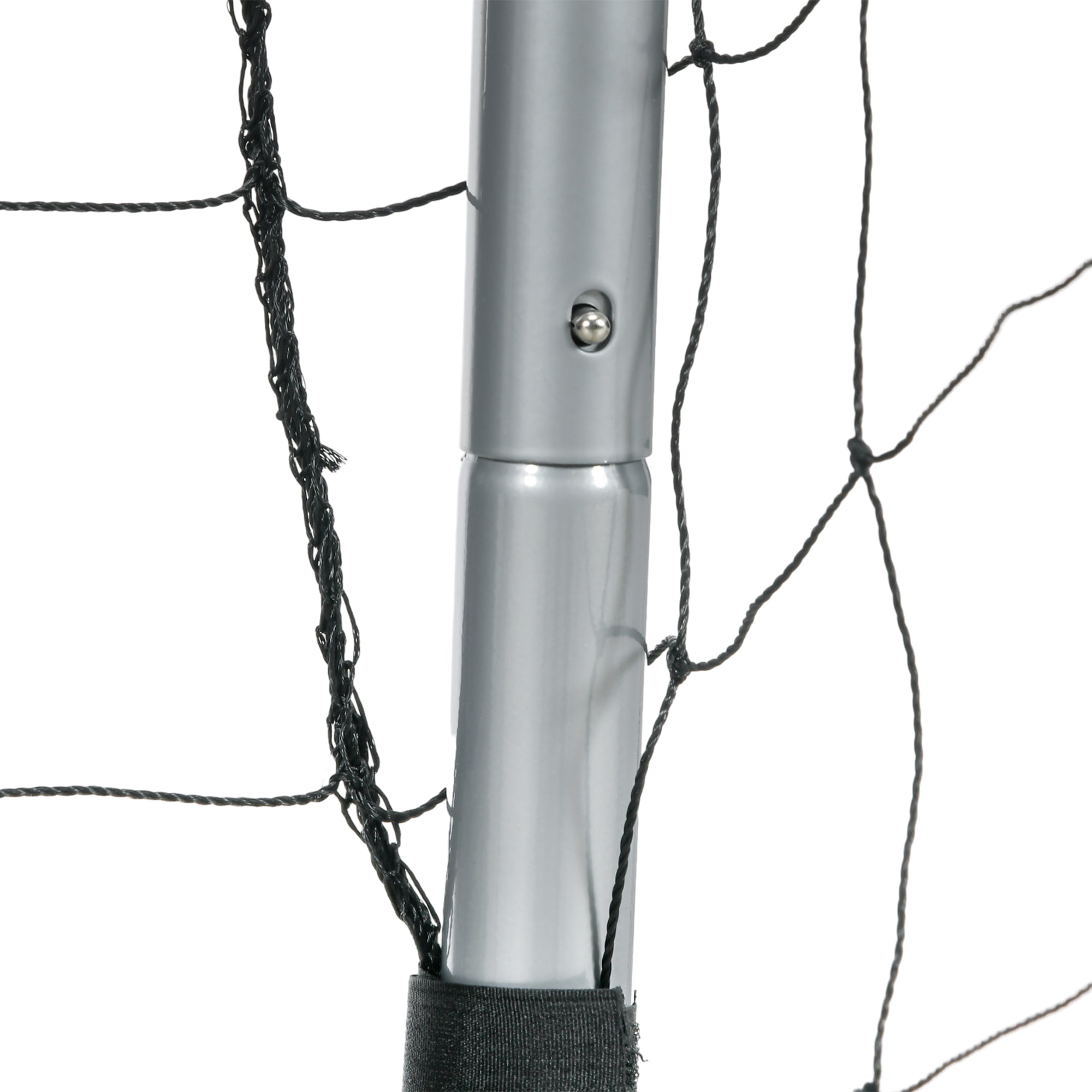 SPORTNOW Soccer Goal 180x120x60 cm with Screws and Pegs, Grey Soccer Net made of PE and Metal