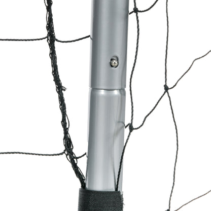 SPORTNOW Soccer Goal 180x120x60 cm with Screws and Pegs, Grey Soccer Net made of PE and Metal