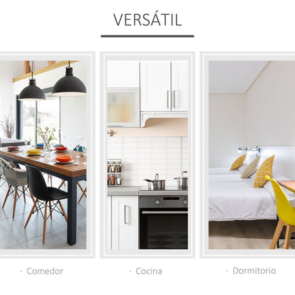 Folding Dining Table Kitchen Foldable Table with 2 Drop Leaves Folding Table for 2-4 Persons 104x76x73.7 cm White