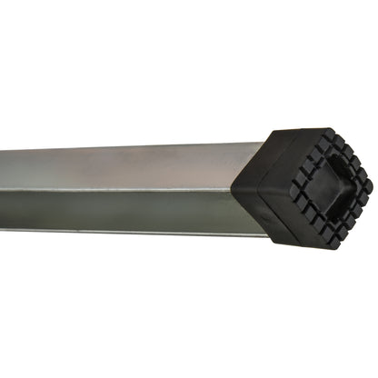 2-Piece Sawhorse Folding Workbench Trestle Stand Non-Slip Steel Yellow Black 100 x 49 x 62-90 cm Load Capacity 100 kg