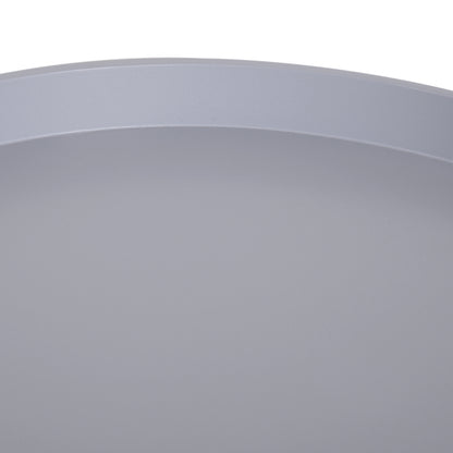 Coffee Table - Bedside Table - Round Bedside Table - Scandinavian Design Side Table with Drawer Tapered Angled Solid Wood Legs Light Oak Gray