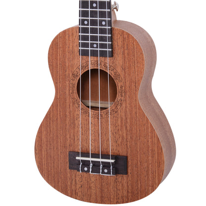 21-Inch Soprano Ukulele for Beginners Hawaiian Concert Ukulele Aquila Nylon Strings Wood Material 53x17.5x6.2 cm