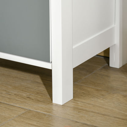 Multicolored 5-Drawer Chest of Drawers Storage Cabinet with Metal Shell Handle MDF - dim. 45L x 30W x 95.4H cm