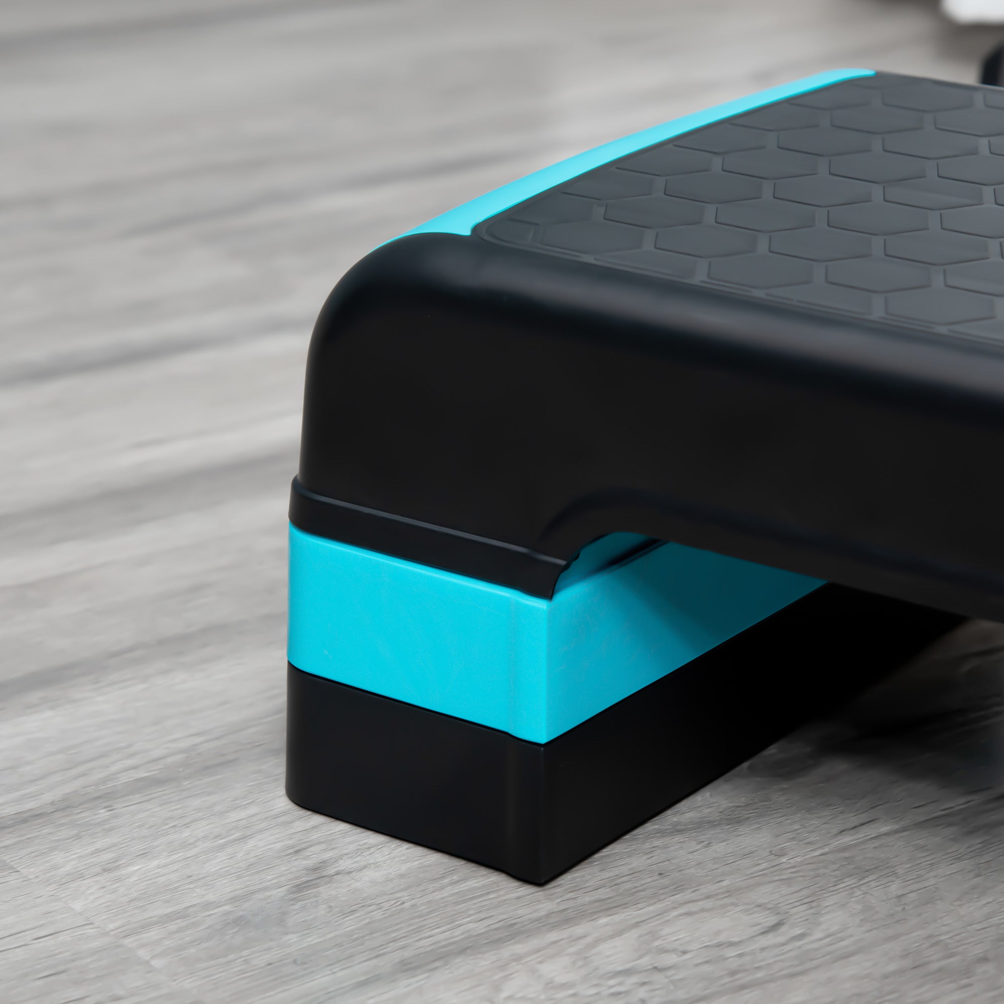 Aerobic Step Aerobic Platform Fitness Step Antislip Stepper with Adjustable Height of 10/15/20 cm Exercise Board at Home Gym Office Load 150 kg 78x28x20 cm Blue and Black