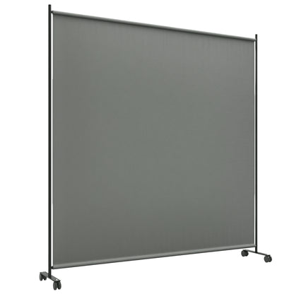 Outdoor Rolling Garden Privacy Panel Screen, Garden Privacy Screen, Opaque, Freestanding, for Garden, Terrace, Balcony, Jacuzzi, 183 x 30 x 181 cm, Dark Gray