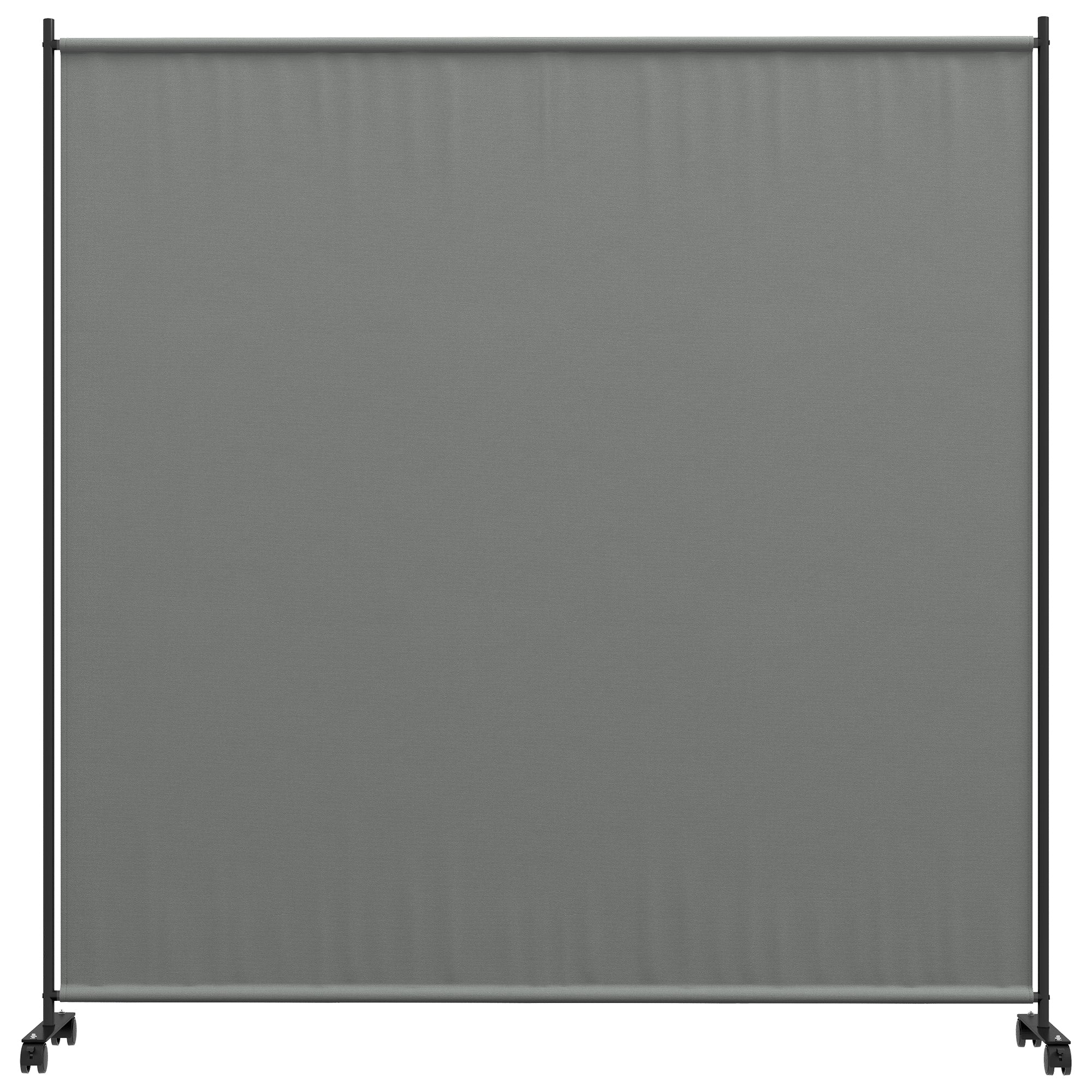 Outdoor Rolling Garden Privacy Panel Screen, Garden Privacy Screen, Opaque, Freestanding, for Garden, Terrace, Balcony, Jacuzzi, 183 x 30 x 181 cm, Dark Gray