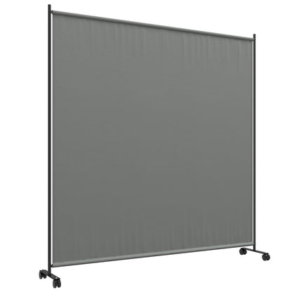 Outdoor Rolling Garden Privacy Panel Screen, Garden Privacy Screen, Opaque, Freestanding, for Garden, Terrace, Balcony, Jacuzzi, 183 x 30 x 181 cm, Dark Gray