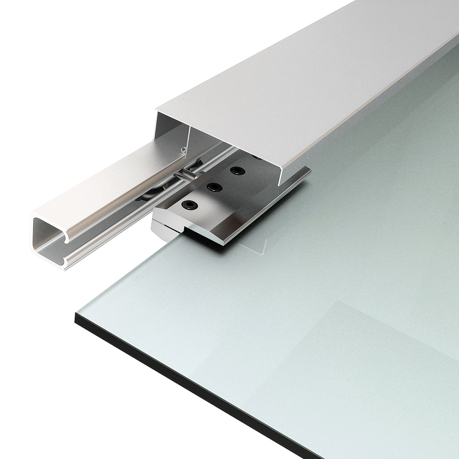 Glass Sliding Door Room Door with Handle Bar One-Sided Satin Finish 90 x 205 cm