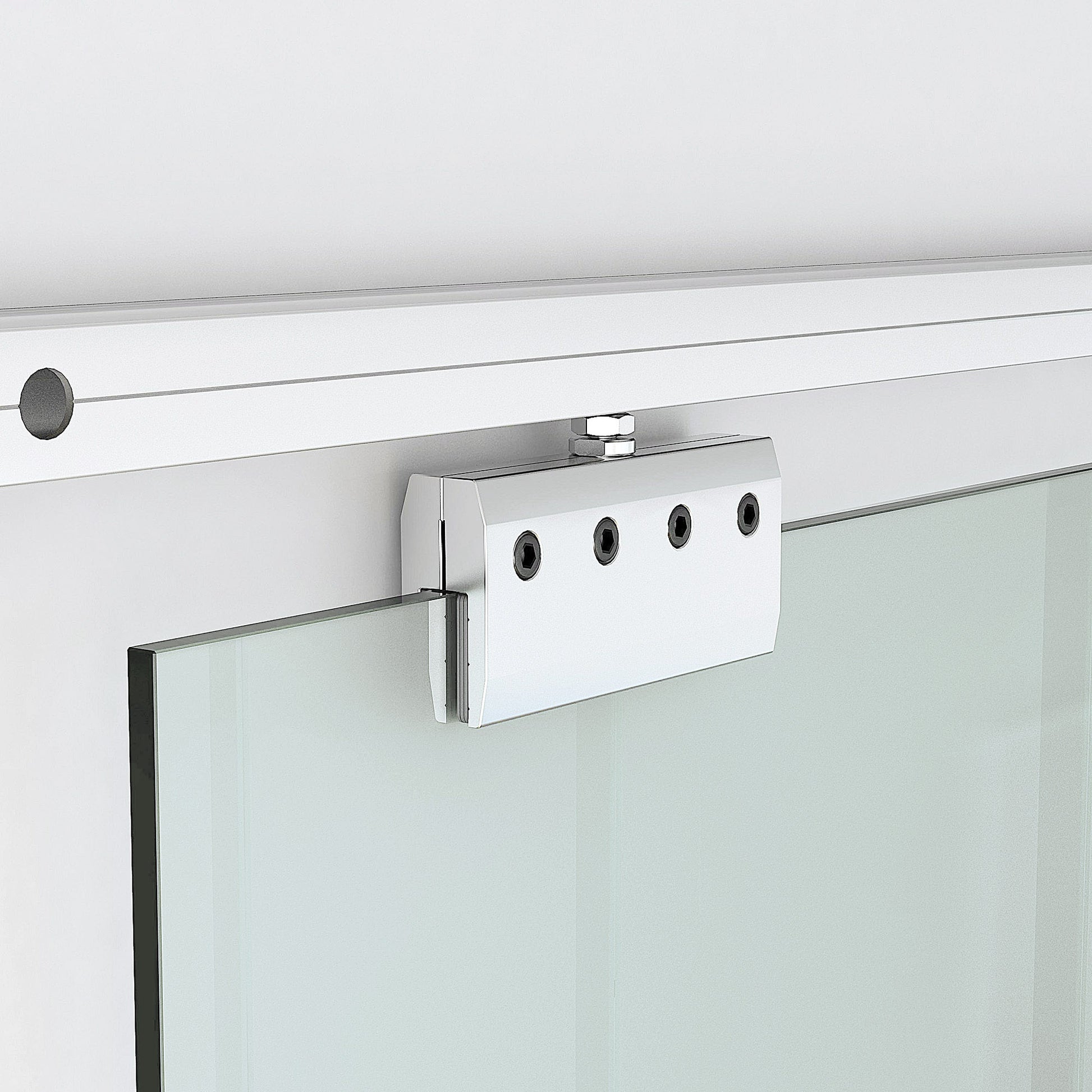 Glass Sliding Door Room Door with Handle Bar One-Sided Satin Finish 90 x 205 cm
