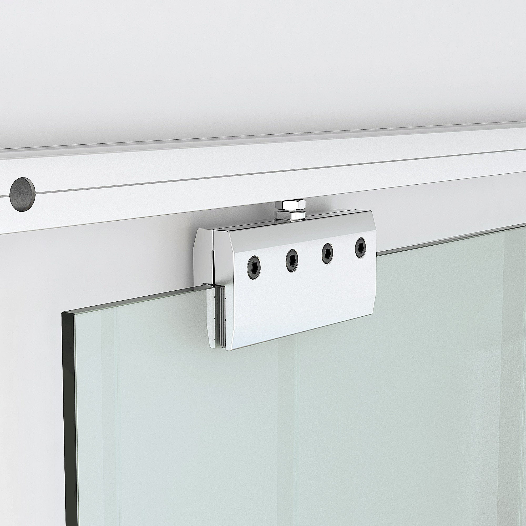 Glass Sliding Door Room Door with Handle Bar One-Sided Satin Finish 90 x 205 cm