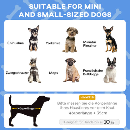 Elevated Dog Bed with Canopy, Pet Bed, Outdoor Dog Lounger with Roof, Breathable, for Small and Mini Dogs Dark Blue Oxford 61 x 46 x 63 cm