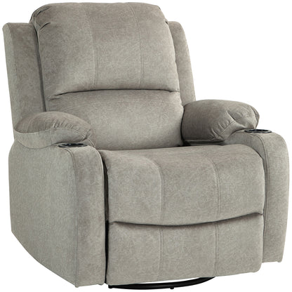 Relax Armchair TV Armchair with Reclining Function, Rocking Function, Swivel TV Armchair with Pocket Spring Core, Footrest, and Cup Holder, for Living Room, Brown