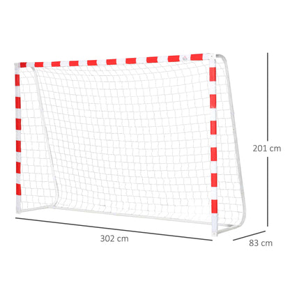 Soccer Net, Goal Post and Goal for Adults and Children, Plastic PE, 302x83x201cm