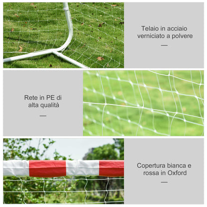 Soccer Net, Goal Post and Goal for Adults and Children, Plastic PE, 302x83x201cm