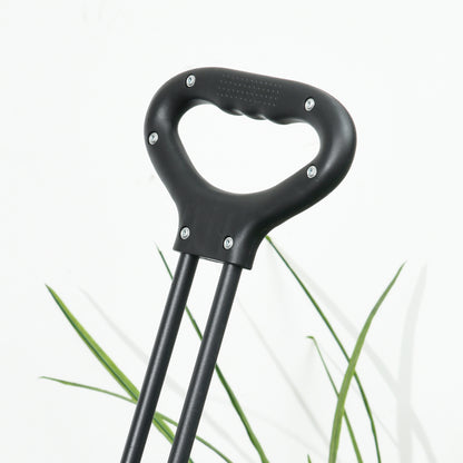 Folding Beach Cart 110L with Telescopic Handle and 15L Thermal Bag, Steel and Oxford Fabric Garden Cart, Blue