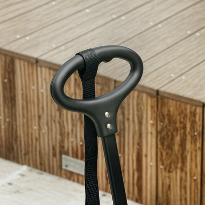 Foldable Dog Stroller Pet Stroller Miniature Dog Cart with Adjustable Push Handle Open Design Cushion Storage Bag and Wheels 53x45x28 cm Black