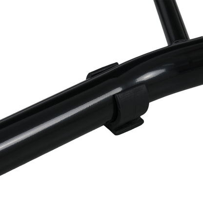 Front Wheel Motorcycle Stand, Motorcycle Lift Stand with U and L-shaped Swingarm, Universal Steel Workshop Lift Stand in Black