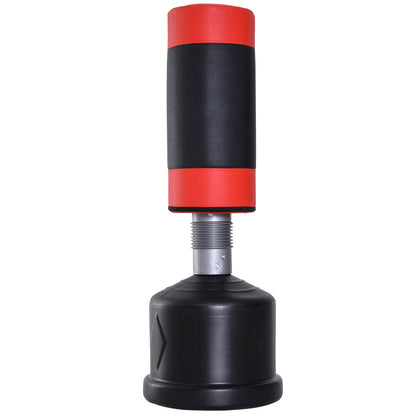 Freestanding Punching Bag Punch Dummy Training Partner Punch Bag 158-186 cm Height Adjustable NEW Black+Red