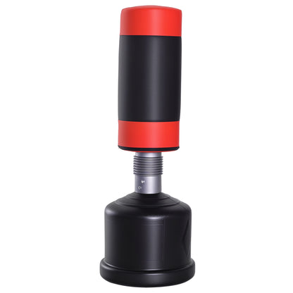 Freestanding Punching Bag Punch Dummy Training Partner Punch Bag 158-186 cm Height Adjustable NEW Black+Red