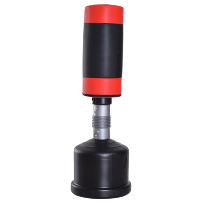 Freestanding Punching Bag Punch Dummy Training Partner Punch Bag 158-186 cm Height Adjustable NEW Black+Red