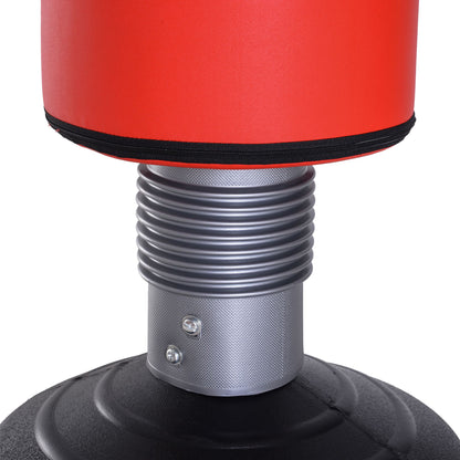 Freestanding Punching Bag Punch Dummy Training Partner Punch Bag 158-186 cm Height Adjustable NEW Black+Red