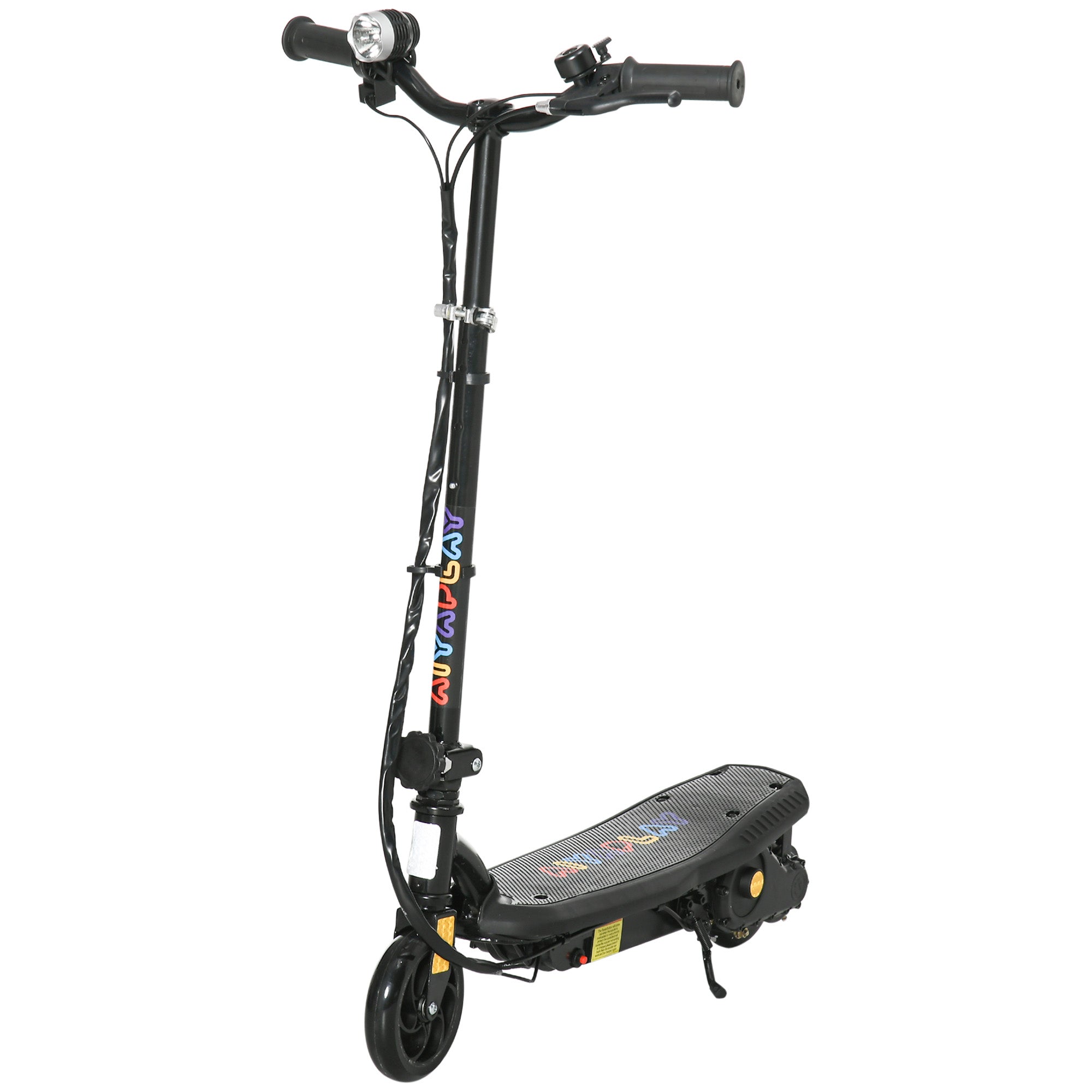120W Electric Scooter foldable for children 7-14 years old 12 Km/h max. range 10 km max. black