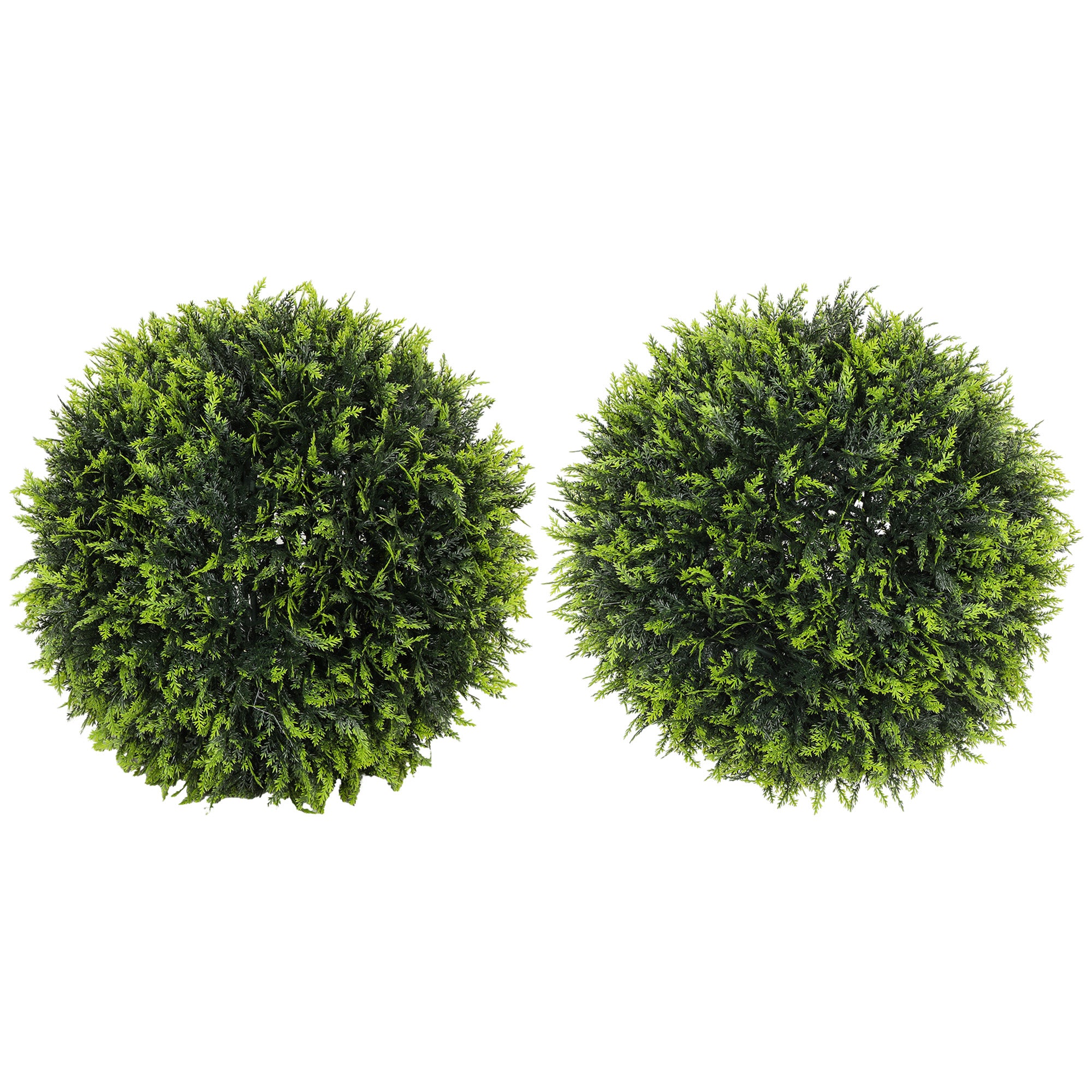 2-Piece Artificial Cedar, 45 cm Indoor Plant, Artificial Plant, Decorative Plant, Decorative Plants for Home, Office, Hallway, Garden, Green