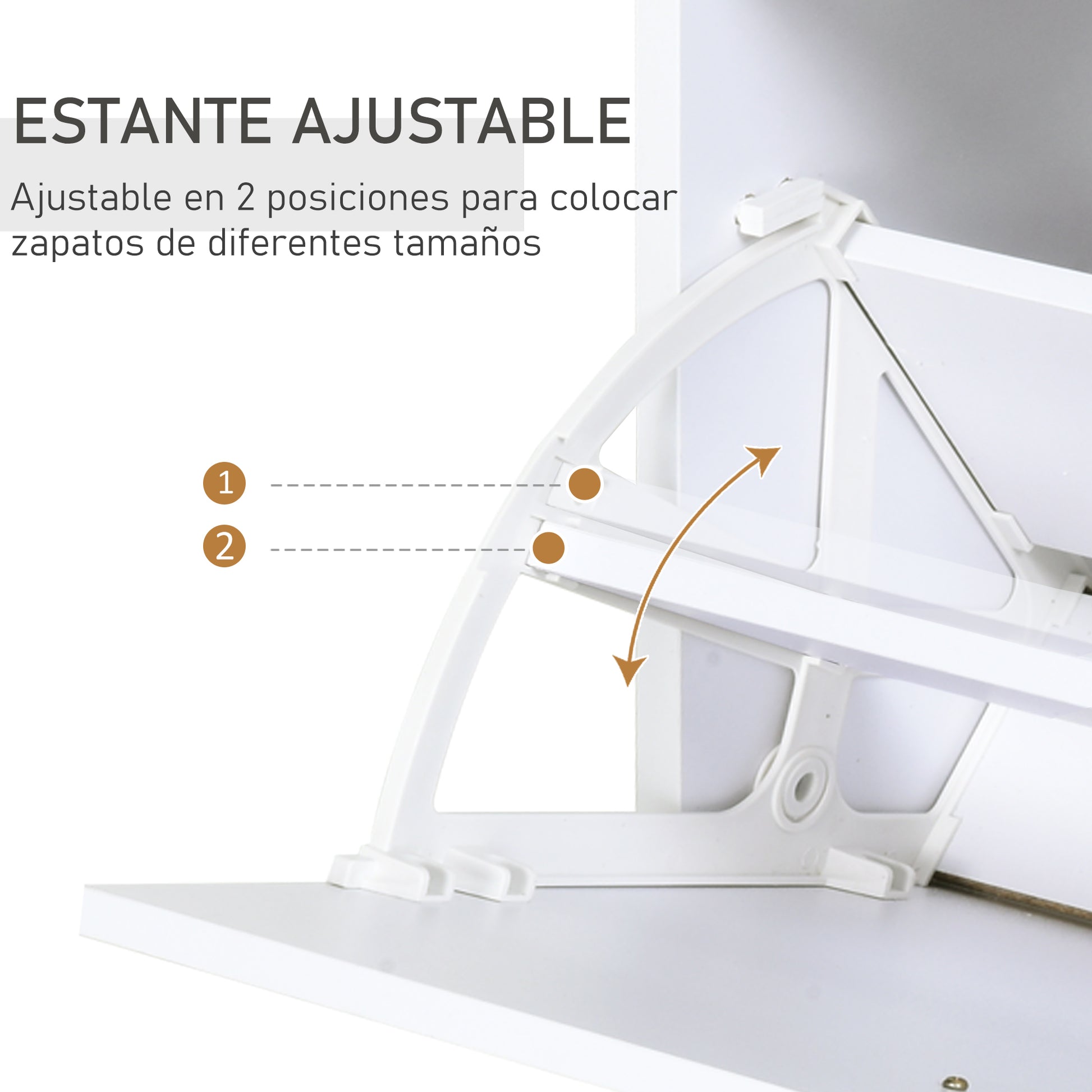 Shoe Cabinet Shoe Rack with 3 Drawers Glass Shelf and Aluminum Handle for Hallway Entryway Load 50 kg 60x24x105.5 cm White