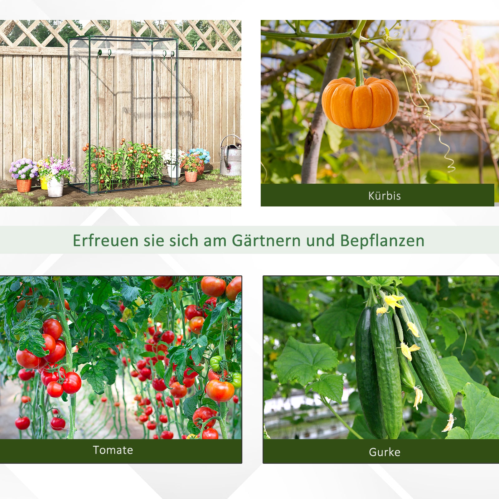 Greenhouse with PE Grid Film, Door, Winterproof Film Greenhouse made of Steel, Greenhouse for Balcony, Garden, Tomato House 100 x 50 x 150 cm, Tomato Greenhouse for Tomatoes, Vegetables, Transparent
