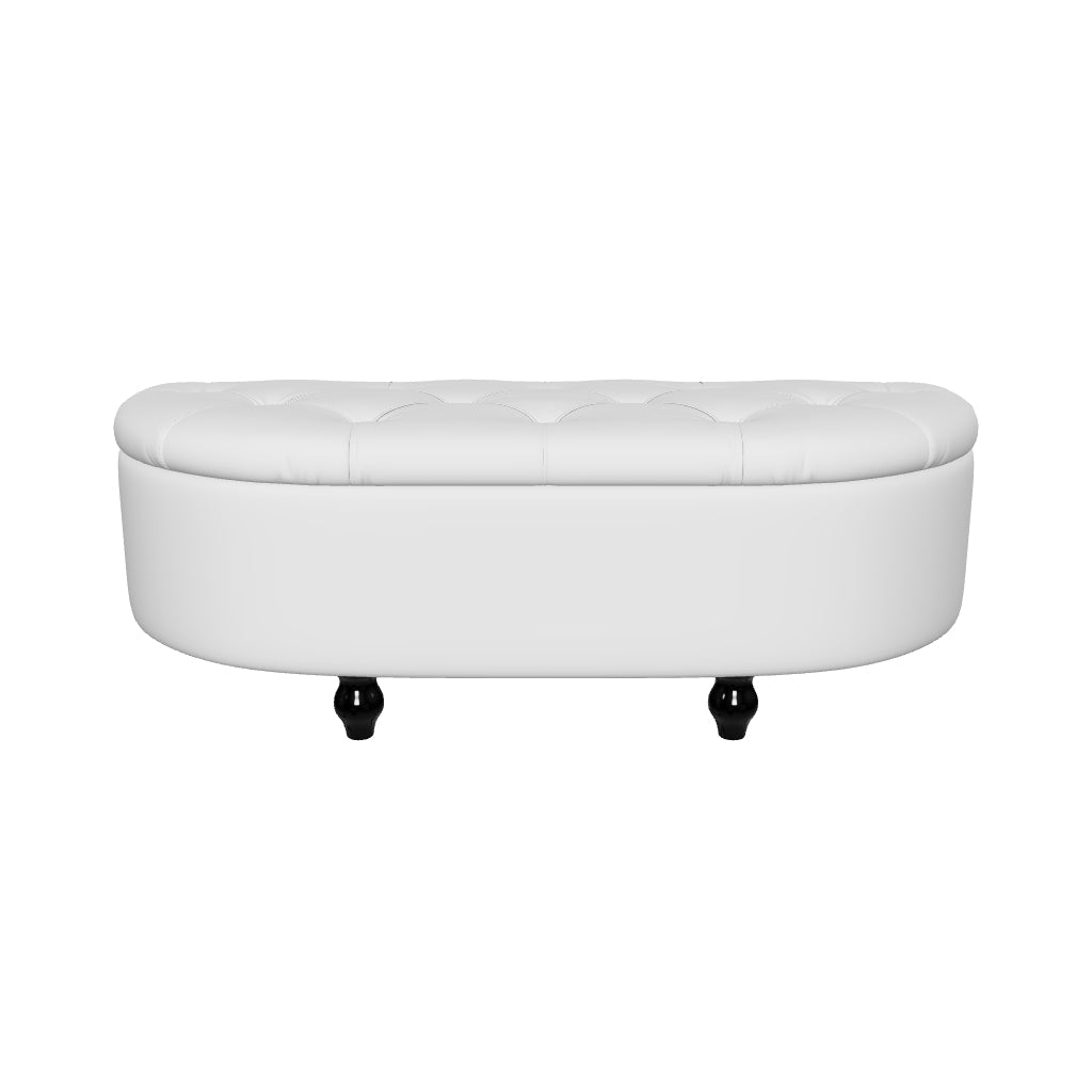 Banc de rangement HOMCOM avec revêtement en velours, coffre de siège à couvercle ouvert avec pieds en bois, banc de rangement pour salon, hall, chambre 120 x 46 x 42 cm, Gris
