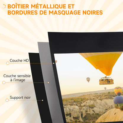 100-inch Projection Screen with Adjustable Height Tripod Stand, 4K HD 16:9 Screen ideal for home cinema, indoor/outdoor movies