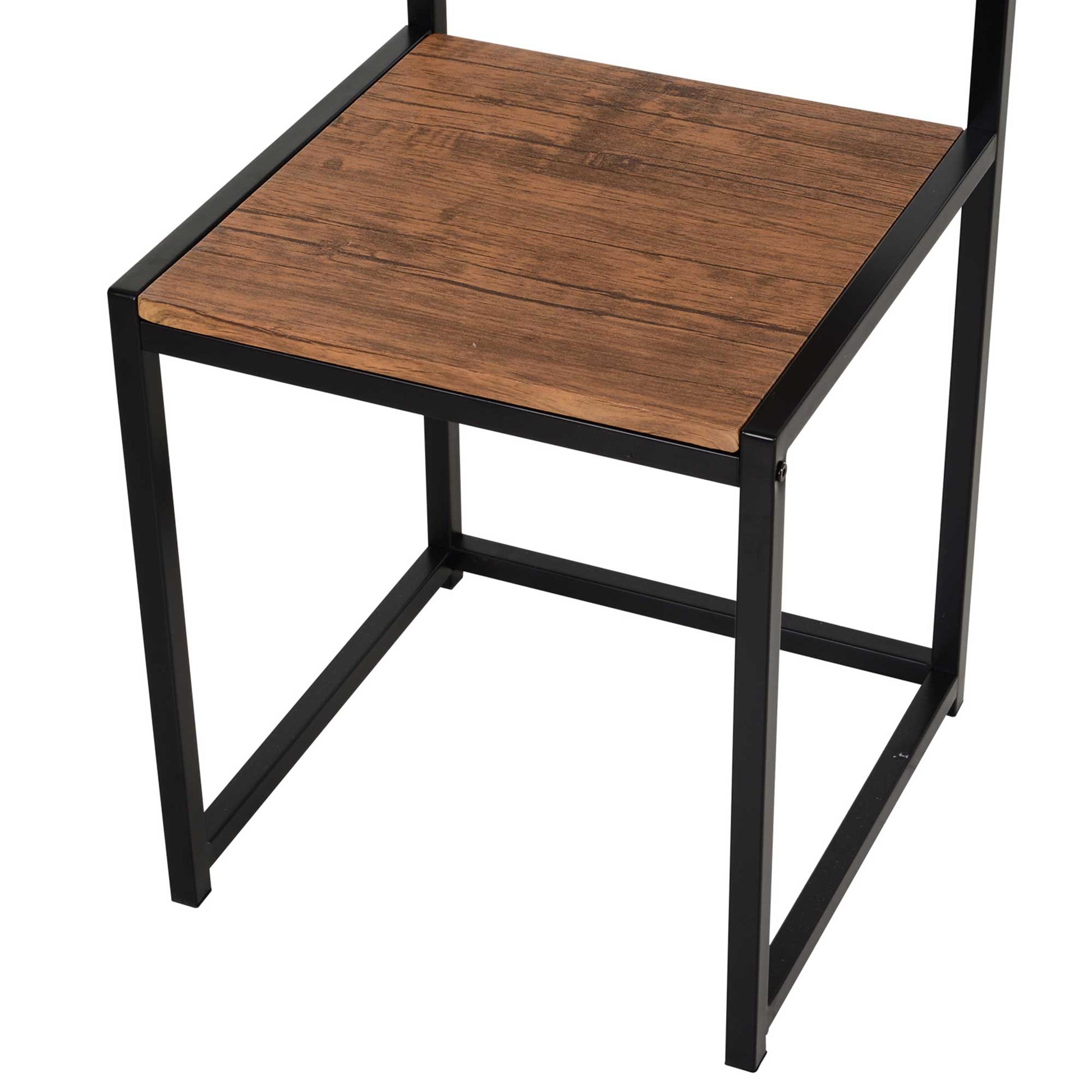 3-piece Dining Set, Kitchen Table, Dining Table with 2 Chairs, Dining Table Set, Dining Group for Kitchen, Dining Room, Metal, Natural