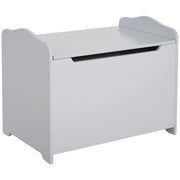 Wooden Children's Toy Chest, Storage Bench for Nursery with Pneumatic Piston Lid, 60x40x48cm, Gray