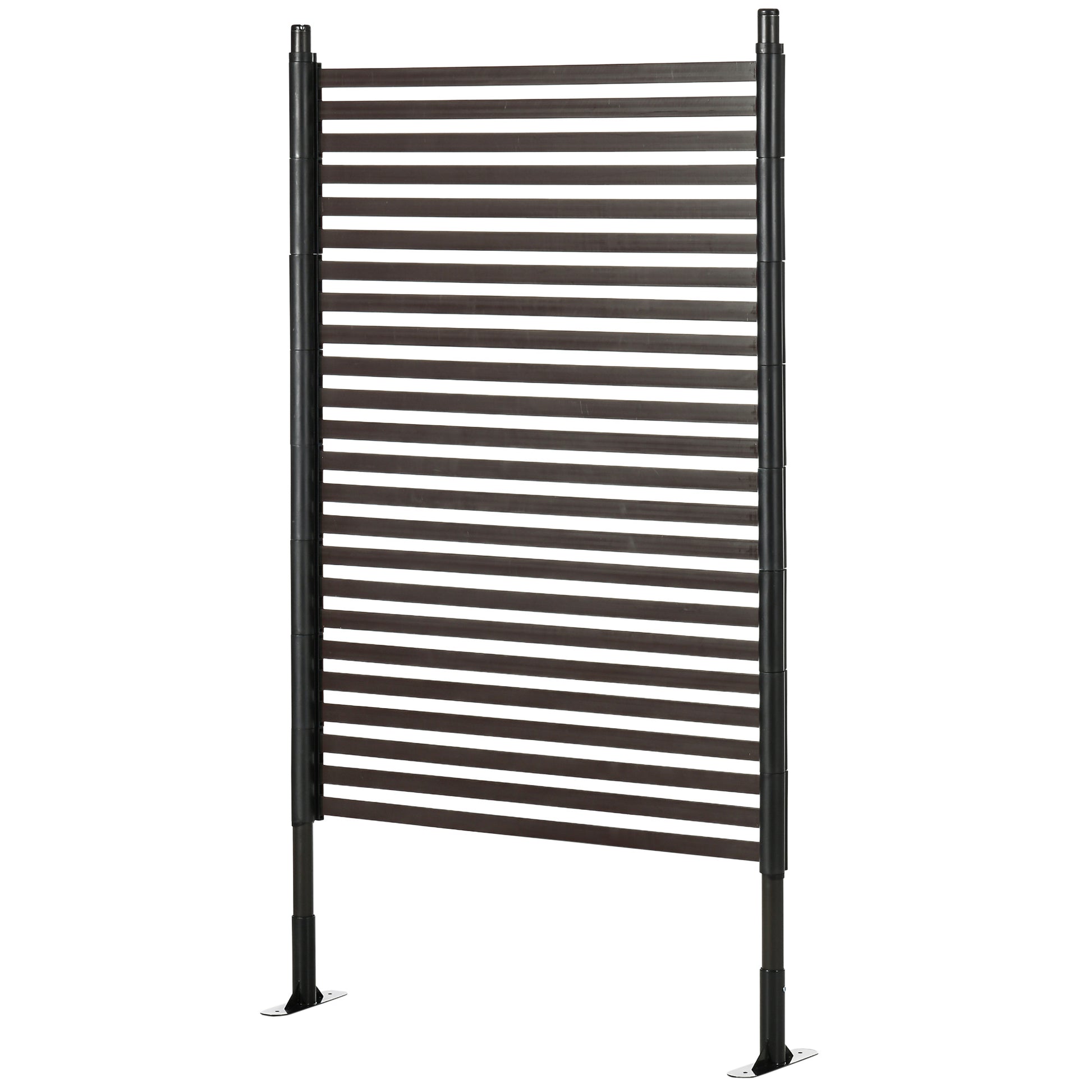 Garden Fence Metal Fence 93 x 150 cm High Decorative Grid Fence Set with Feet Dog Fence Upper Arch Fence Landscape Fence for Garden Flower Beds Animal Barrier Outdoor Area Black