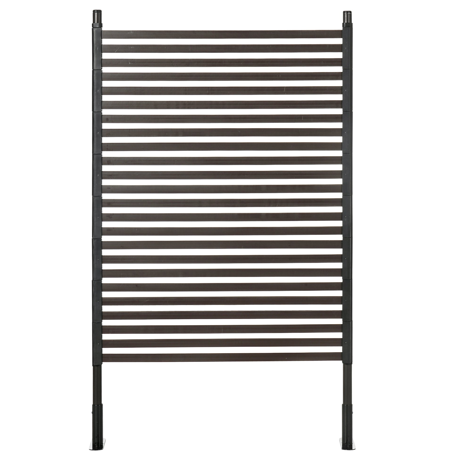 Garden Fence Metal Fence 93 x 150 cm High Decorative Grid Fence Set with Feet Dog Fence Upper Arch Fence Landscape Fence for Garden Flower Beds Animal Barrier Outdoor Area Black